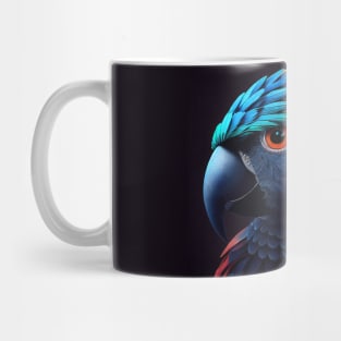 Futuristic parrot with background Mug